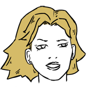 blonde hair