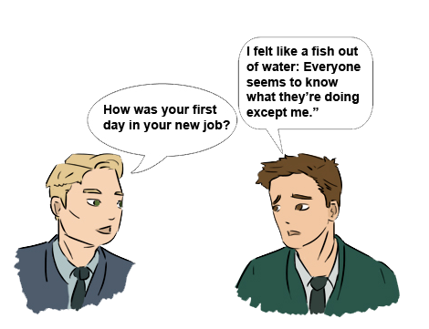 like a fish out of water example