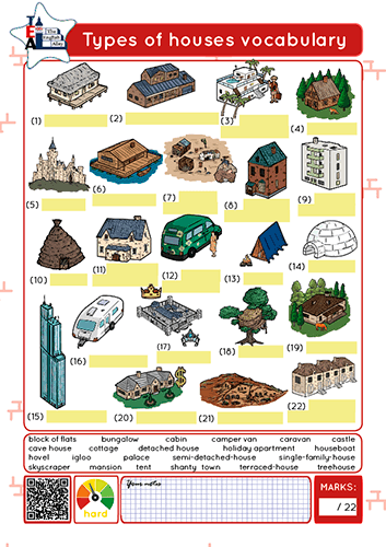 types of hourses vocabulary