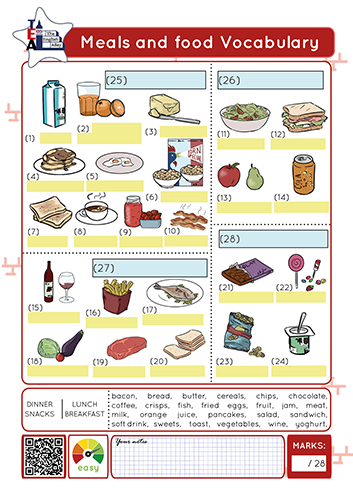 Meals Vocabulary